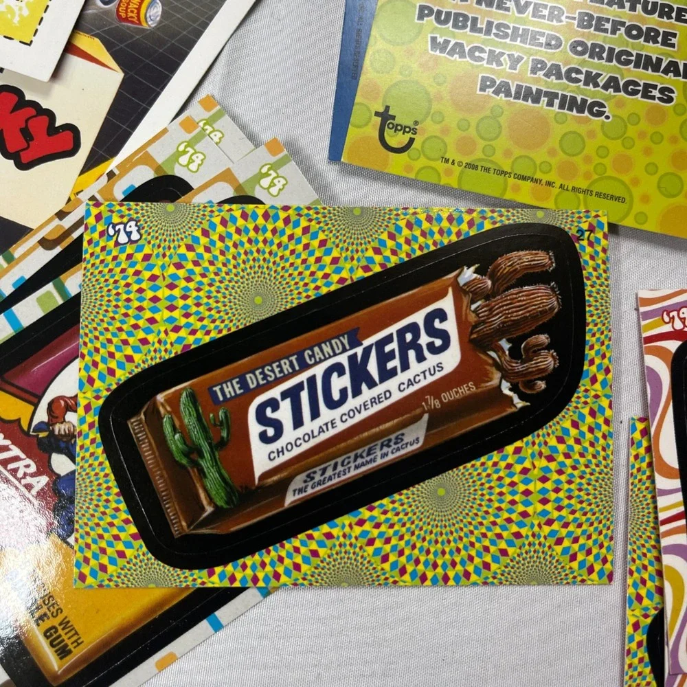 Topps‎ Wacky Packages 2008 Series 1 Trading Card Sticker Lot Lost Wacky Parody